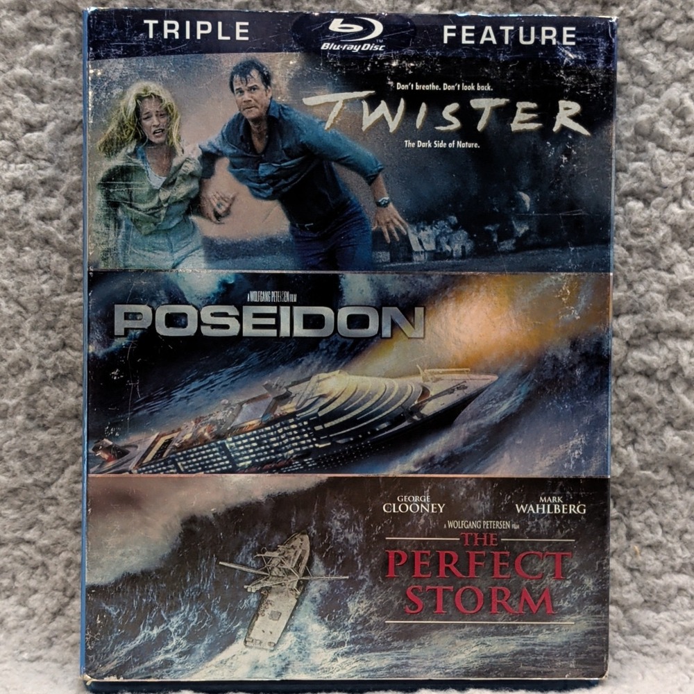 Twister Poseidon The Perfect Storm Blu-ray Triple Feature Warner Bros Movie